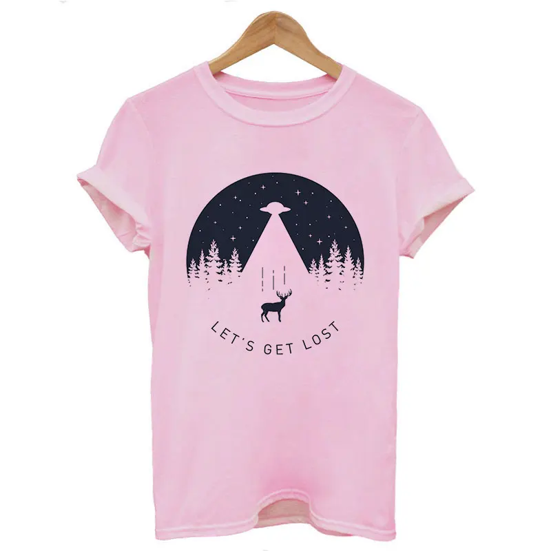 Vintage Vogue Whale Tail Printed Gothic Tshirt Cosmic Belief Harajuku Summer Tops T Shirt Women Vintage Streetwear Vegan T-shirt