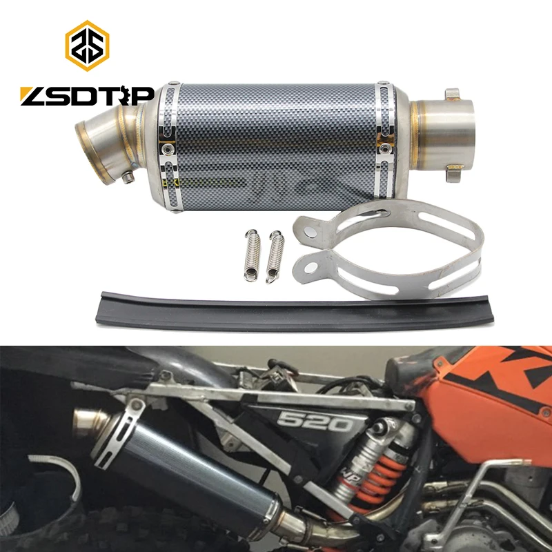 ZSDTRP 51 мм мотоцикл Akrapovic Yoshimura глушитель трубы с дБ убийца Мотокросс ATV Грязь велосипед ямы