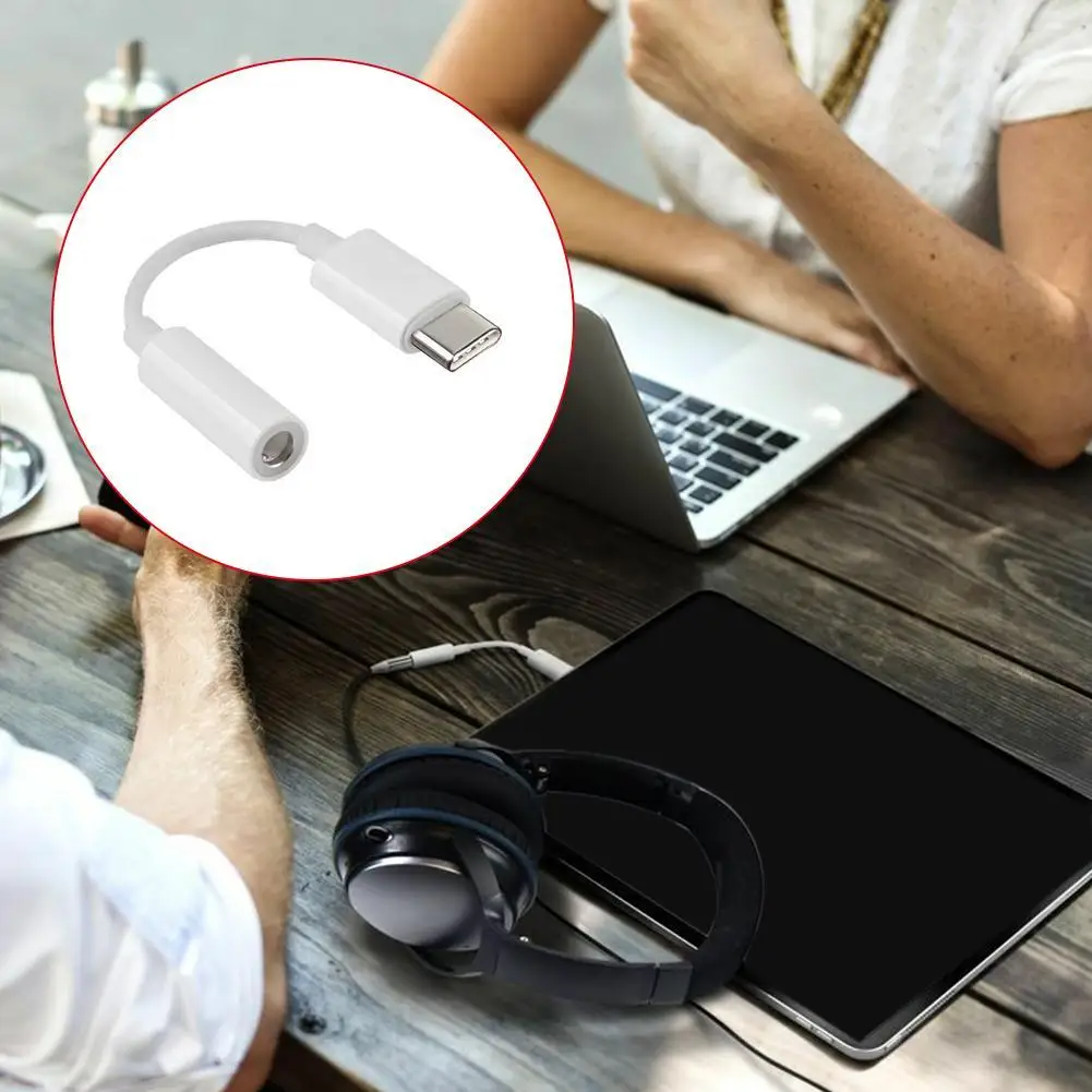 Адаптер для наушников с разъемом USB Type C на 3 5 мм и аудиокабелем AUX смартфонов Samsung LG