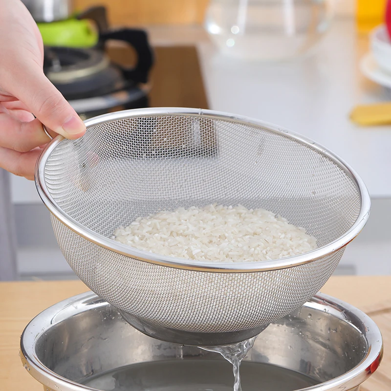 Ситечки из нержавеющей стали для кухни, корзина для сушки фруктов, овощей, дуршлаги для мытья раковины, миска для мытья фруктов, корзина для фруктов