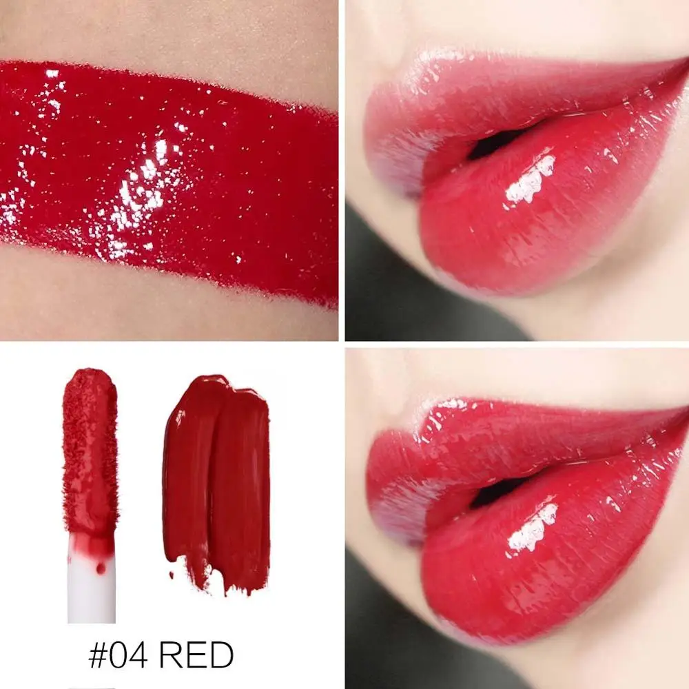 4 SACE LADY Full Lips зеркальный оттеночный блеск для губ телесный 9 цветов долговечный женский влажный блеск Губная Помада Жидкая глазурь для губ Макияж - Цвет: 4