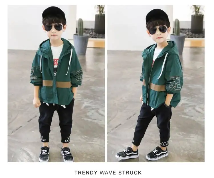 INS/Лидер продаж куртки для мальчиков Корейская весенне-осенняя куртка детей