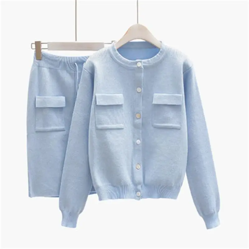 Женский костюм свитер Новинка осени 2018 с длинным рукавом кардиган куртка женская