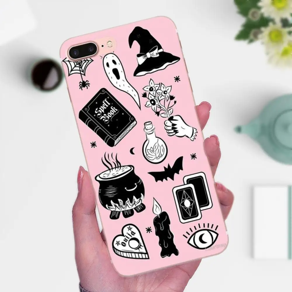 Мягкий Роскошный чехол для Xiaomi Mi3 Mi4 Mi4C Mi4i Mi5 Mi 5S 5X 6 6X 8 SE A1 Max Mix 2 Note 3 4 Girly Pastel Witch Goth |