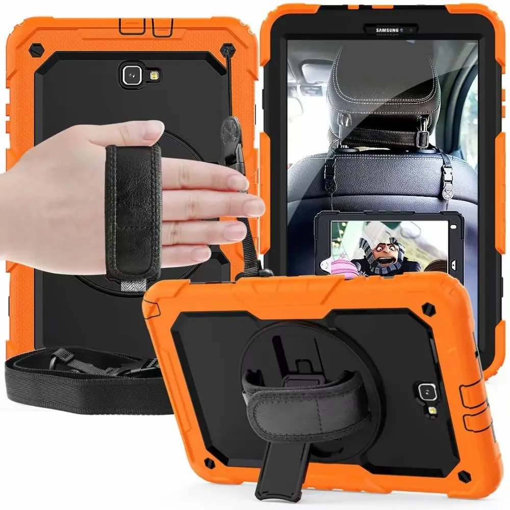 for Samsung Galaxy Tab A 10.1 2016 T580 T585 SM-T580 SM-T585 Case Shockproof Kids Kickstand Silicone Rubber Armor Cover |