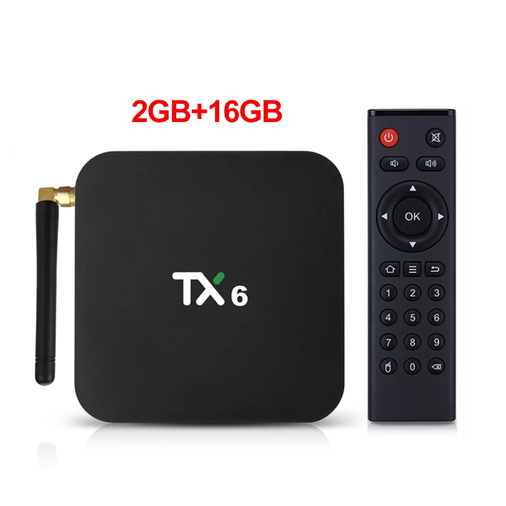 4K Smart tv Box Android 9,0 TX6 Allwinner H6 4GB ram 64GB rom 2G/16G 32G BT 2,4G/5 GHz двойной WiFi медиаплеер TX6 MINI - Цвет: 2GB16GB