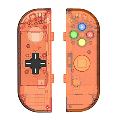 Чехол для корпуса для nintendo Switch контроллер NS Joy-Con прозрачная запасная часть DIY пользовательский чехол s для nintendo Switch - Цвет: Transparent Orange