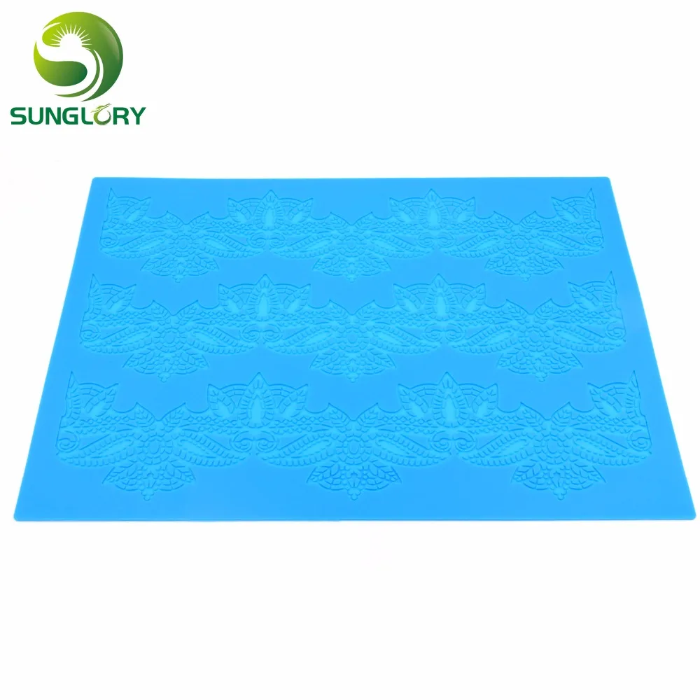 DIY силиконовый кружевной коврик кекс для украшения с помощью сахара инструменты