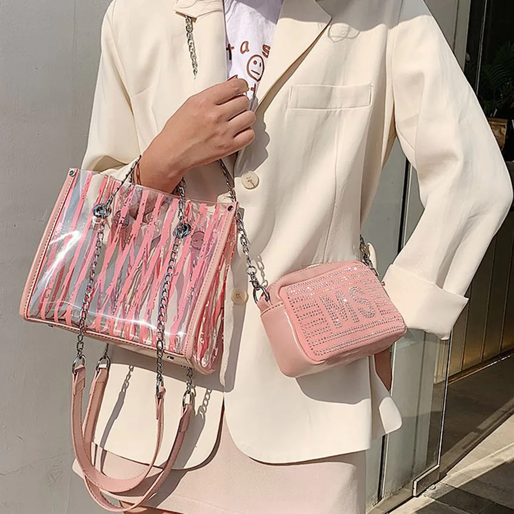 Женская Повседневная прозрачная сумка через плечо Moda Saco 50 лето 2019 | Багаж и сумки