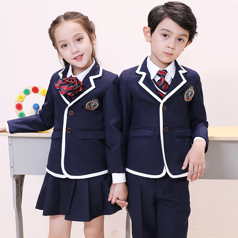 

Spring girls' and boys' school uniform suit Japanese high school uniform pleated skirt suit cheerleadeer uniform