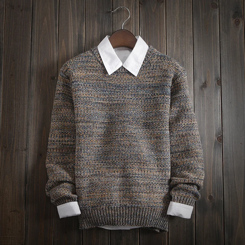 2018 весна и новые летние Для мужчин Цвет простой с длинными рукавами Повседневное