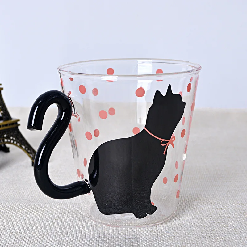 Sugan жизнь милый креативный Кот Китти стеклянная кружка чашка чай Молоко Кофе