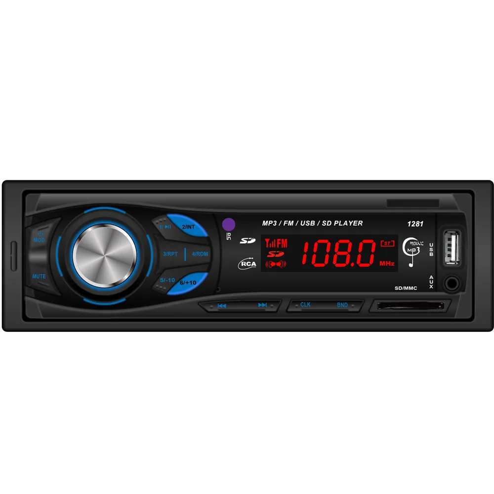 Mp3 В тире Автомобильный Аудио мультимедийный плеер универсальный стерео головное устройство MP3/USB/SD/AUX/FM автомобильный комплект классический автомобильный стерео аудио - Формат цифровых медиаданных: Mp3