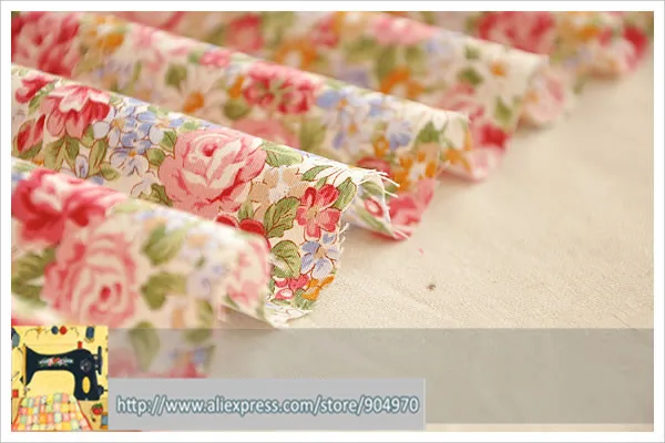 Романтическая розовая Коллекция 12 шт ткань для платья домашний текстиль Хлопок