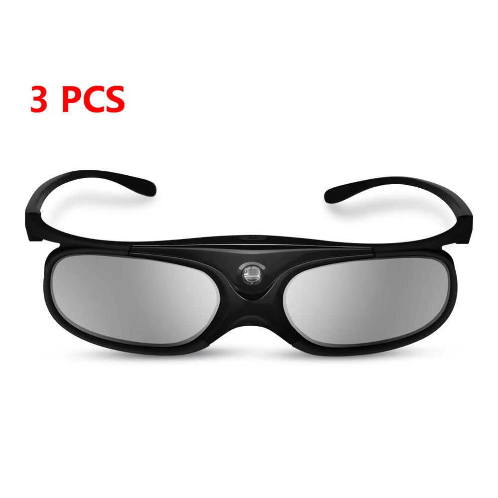 3 pcs black BOBLOV JX-30 3D очки DLP-Link 96 Гц/144 Гц USB Перезаряжаемый домашний проектор для BenQ Dell acer Optama sony - Цвет: 3 pcs black