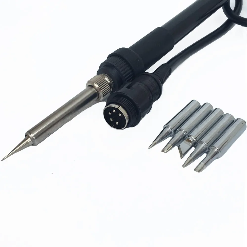 Высокое качество паяльная ручка для паяльной станции HAKKO 907 936 937+ 5 шт. наконечник паяльника