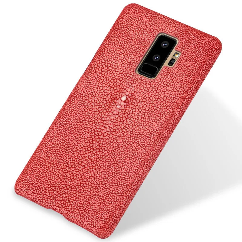 Натуральный скат чехол для телефона для samsung Galaxy S8 S9 Plus s10e чехол задняя крышка для S7 Edge a7 A50 A70 женский модный чехол s