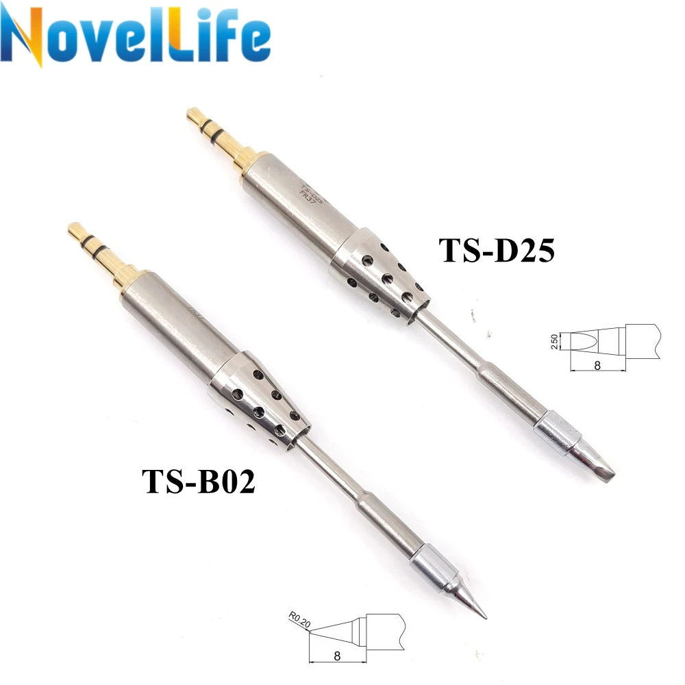 Mini TS80 Portable Electric Soldering Iron Adjustable Temperature Digital Solder Station OLED Display USB Type C Power Jack