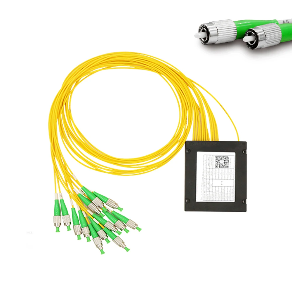 FC/APC 1x12 FBT Волоконно-оптический сплиттер 1260 нм одномодовый ПЛК-Сплиттер SM 1 м