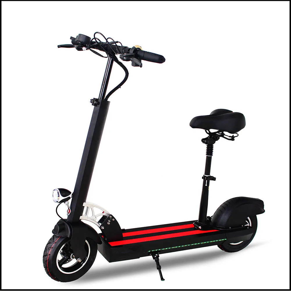 Мощный 21 ач двухколесный складной электрический скутер 500 Вт Электрический