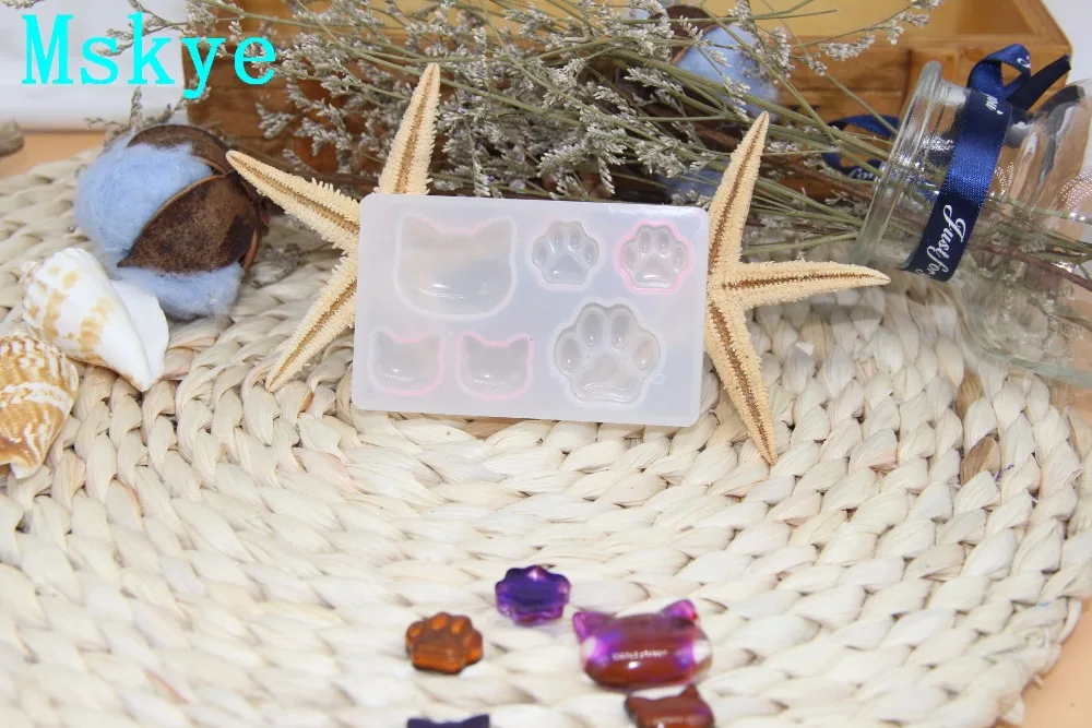 Mskye Yu Красота diy кошка Медведь лапа любовь звезда Луна силиконовые формы