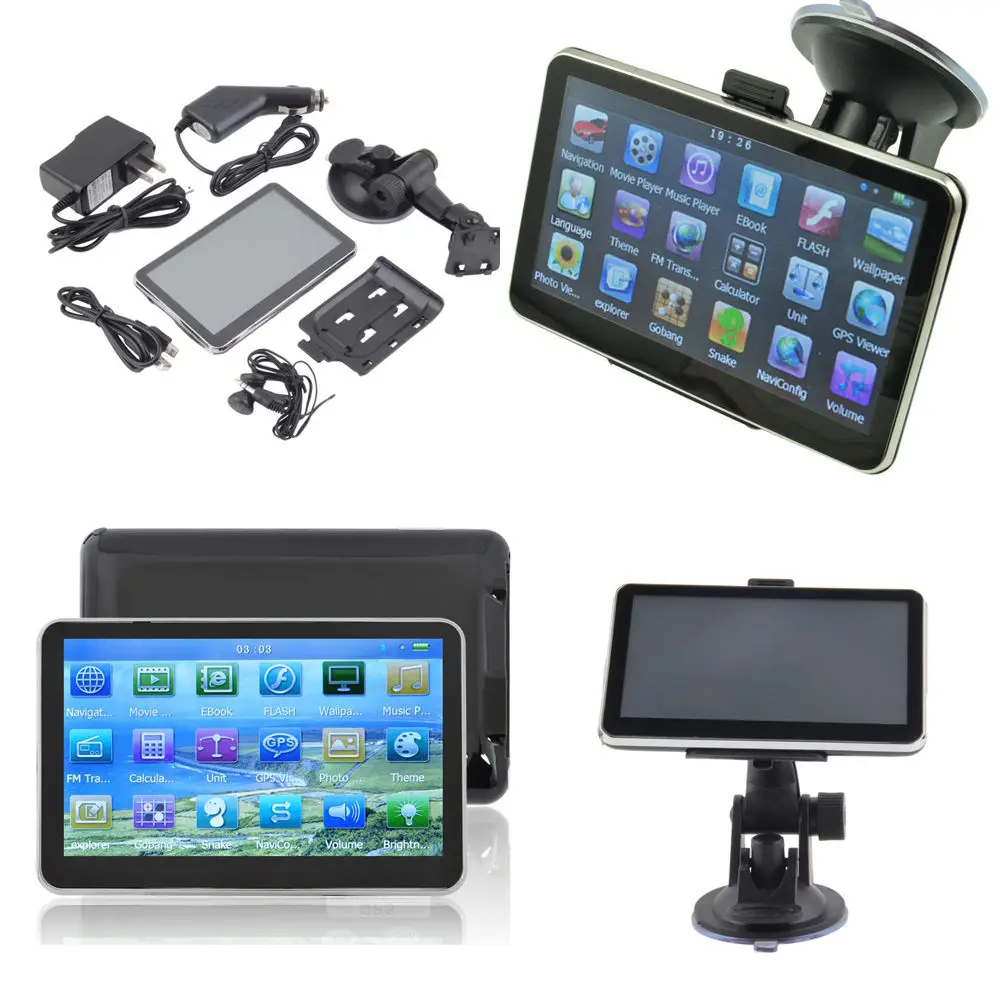 GPS навигатор Sat Nav 5 дюймов Bluetooth 128M/8GB новая карта WinCE 6 0 FM MP4|mp4 sell|gps industrialmp4 cd |