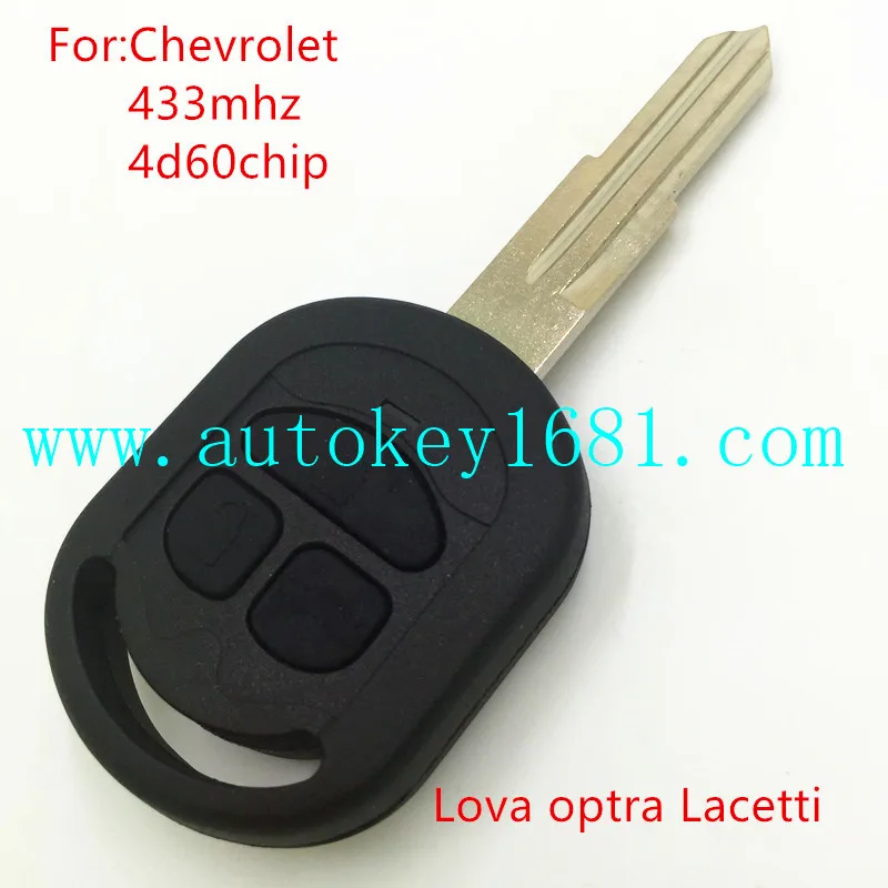 Новая Замена дистанционного ключа автомобиля для Chevrolet Lova Optra Lacetti 3 кнопки 433 МГц с