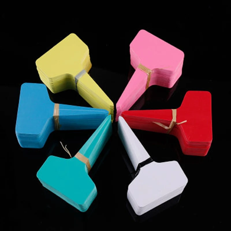 Многоразовые водонепроницаемые пластиковые Т-образные маркеры для растений 50