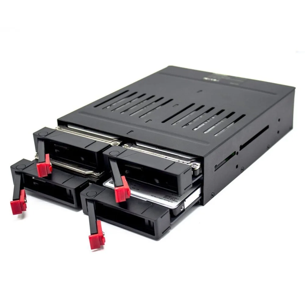 Oimaster He-2006 4 слота Sata внутренняя стойка 2,5 дюймов Чехол для жесткого диска внутренняя Мобильная стойка со светодиодным индикатором встроенный вентилятор