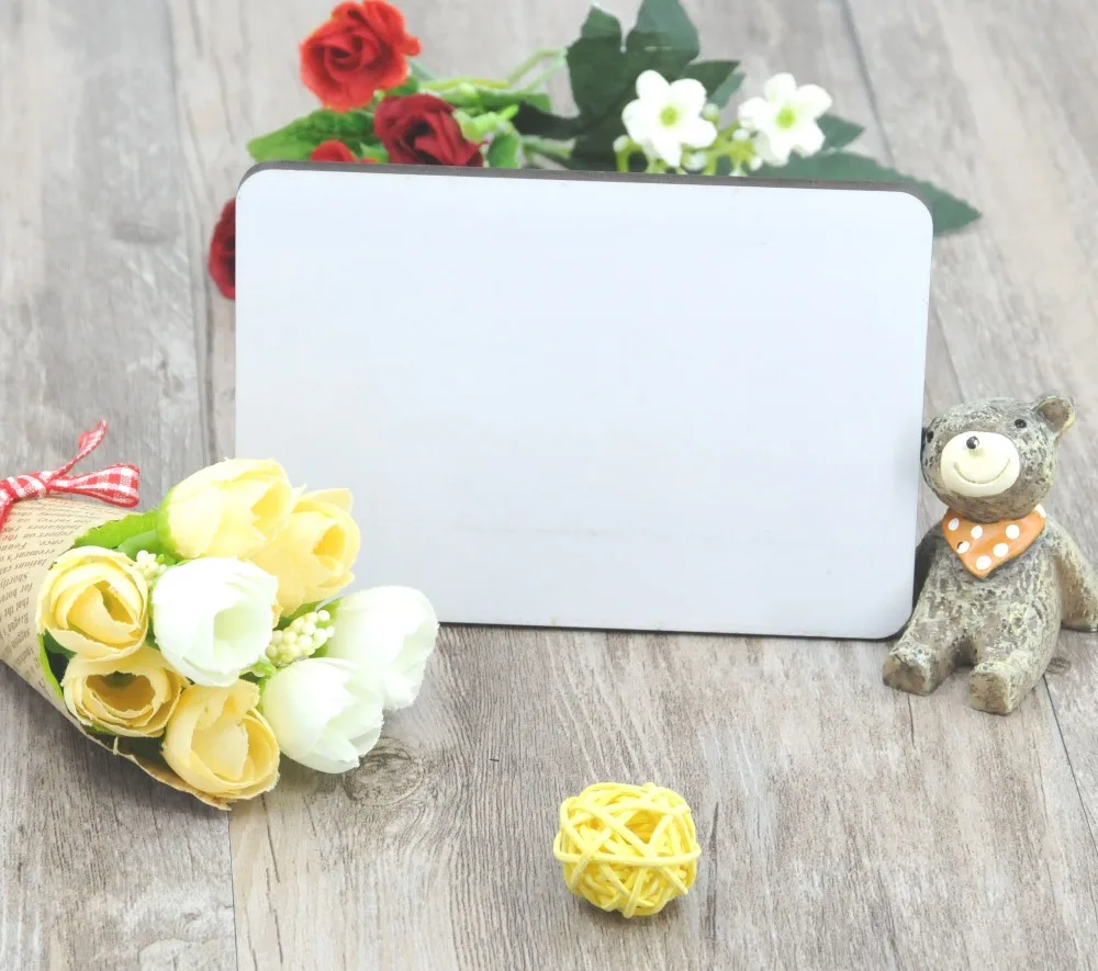 100 шт./лот сублимационные пустые деревянные фоторамки сделай сам для фотографий