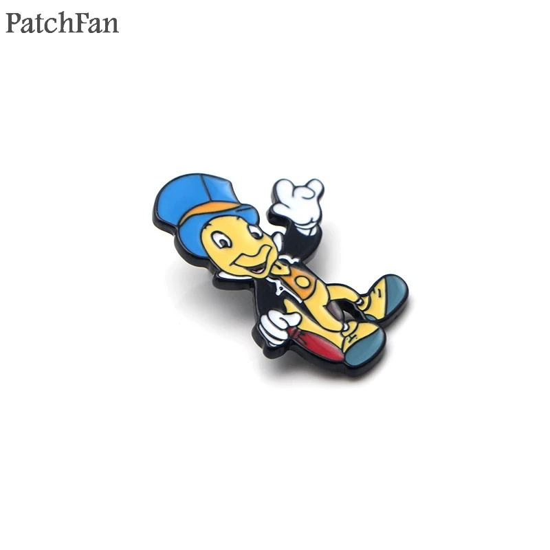 Patchfan Jiminy крикет цинковые булавки para рюкзак Прайд металлические украшения для одежды медаль сумка рубашка Значки броши для мужчин и женщин A1118