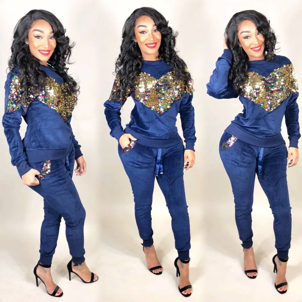 Женский спортивный костюм Tsuretobe Осенний Повседневный облегающий из двух