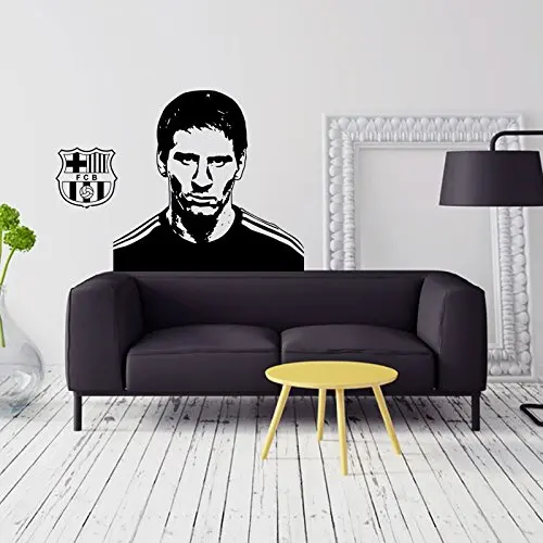 Бесплатная доставка спортивные наклейки для футбола на стену мальчиков Lionel Messi