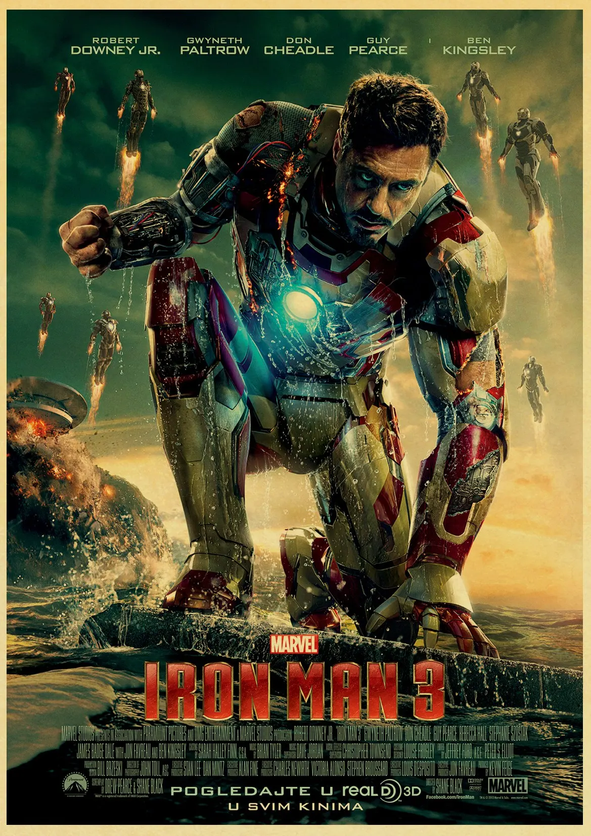 Мстители Железный человек плакат Marvel Comics винтажные принты и плакаты для кафе бара комнаты Настенные стикеры художественная Живопись Домашний Декор - Цвет: W010