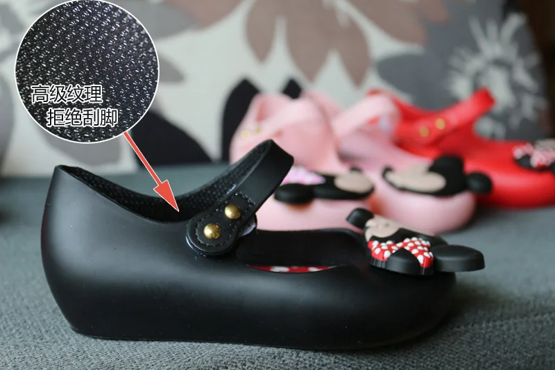 Mini Melissa Mickey/Классические прозрачные сандалии для девочек Новинка 2020 года Детская