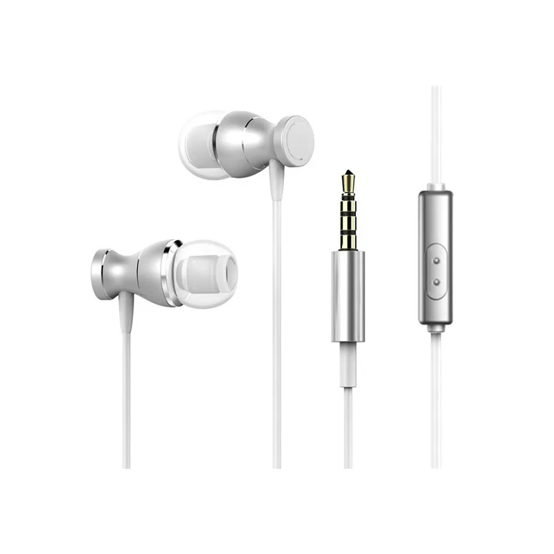 Мм 3 5 мм Металлические Наушники Микрофон Стерео Бас earset для iphone 6S samsung