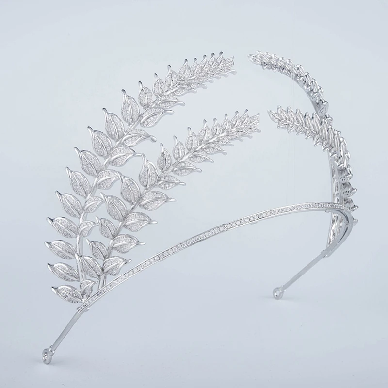 HIMSTORY большая выложенная цирконием Корона Полный кубический цирконий тиара CZ