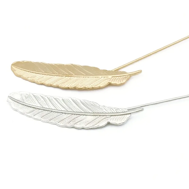 Унисекс Мужская брошь в виде листьев и пера булавки воротник костюм нагрудник