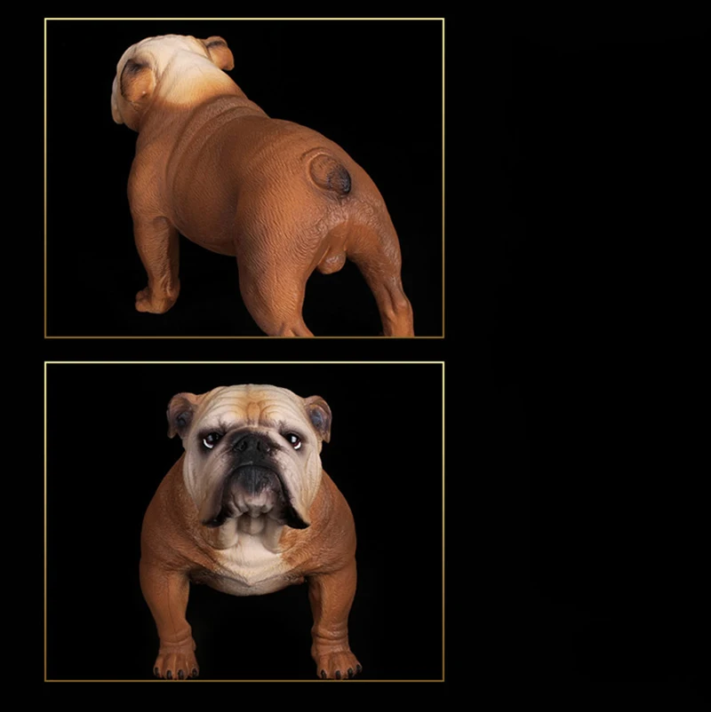 

17cm Big Size Brown Bulldog Models Kids Cheap Toys