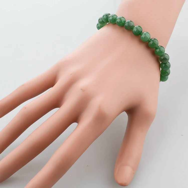 CHICVIE New Green Natural Stone Men Bracelets&ampBangles Charms Beads For Women luxury Jewelry Making Christian Bracelet SBR140389 |