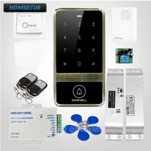 HOMSECUR Водонепроницаемый дверной замок 13 56 МГц IC система контроля доступа +