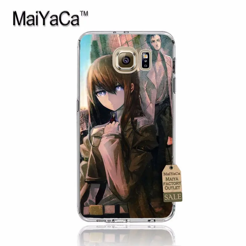 Прозрачный мягкий ТПУ чехол MaiYaCa sh2117 Steins Gate Anime для samsung galaxy s7edge s6 edge plus s5 s4 s8 |