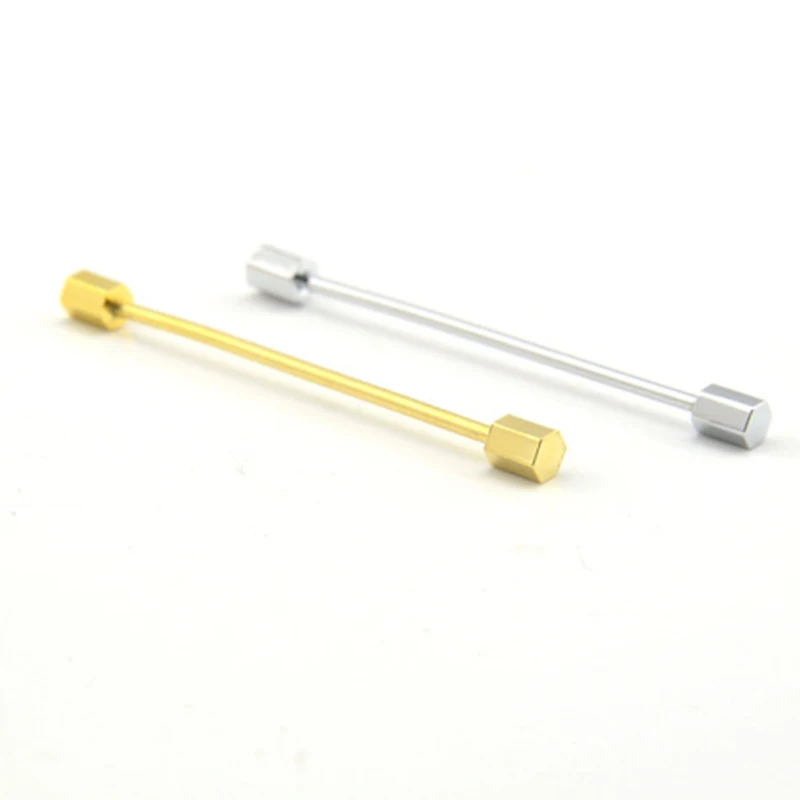 Модная мужская рубашка воротник для свадьбы медный с металлическим воротником