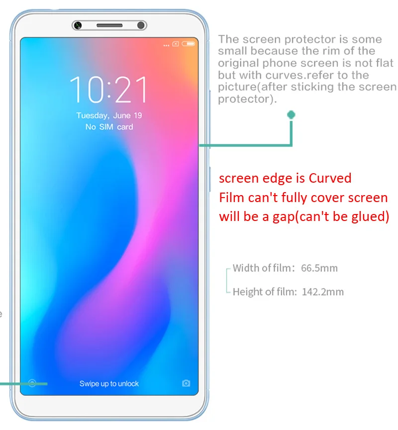 Защитная пленка Nillkin для Xiaomi Redmi 6 6A Pro матовая защитная HD экрана мягкий прозрачный