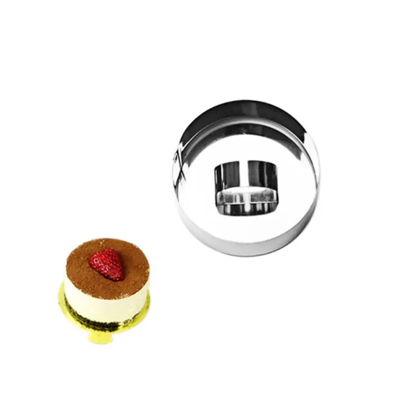 8 см круглая форма для Мусса пищевого класса из нержавеющей стали кольцо