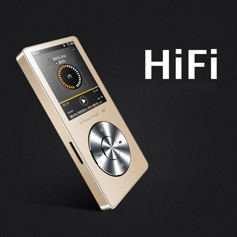 Hifi MP3 музыкальный плеер без потерь мини стерео 3D звук FM радио Запись электронная книга полностью Металлическая 8 ГБ Спорт MP3 с динамиком наушники