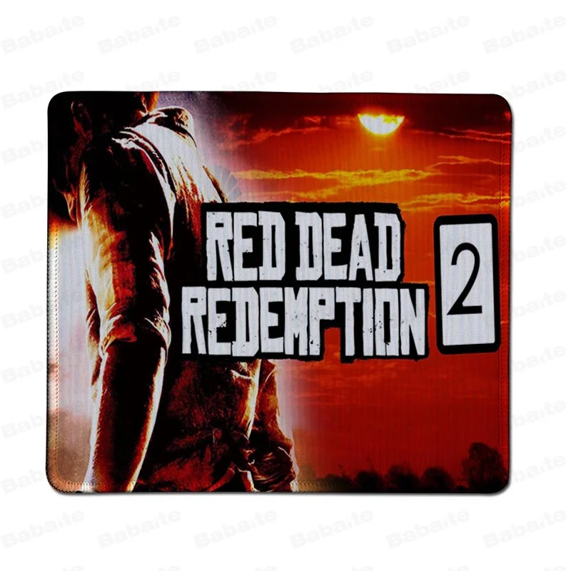 Babaite Простой дизайн красный Dead Redemption 2 натуральный резиновый игровой коврик для мыши Настольный коврик резиновый ПК компьютерный игровой коврик для мыши