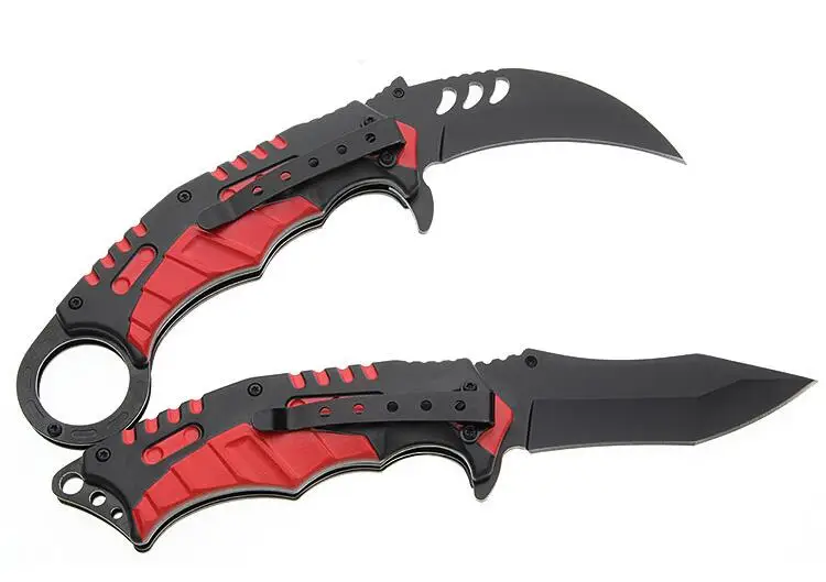Фото LLXXMM 3CR13MOV лезвие Karambit cs go выживания складной нож пластиковая рукоятка Карманный LLXXMM 3CR13MOV лезвие Karambit cs go выживания складной нож пластиковая рукоятка Карманный