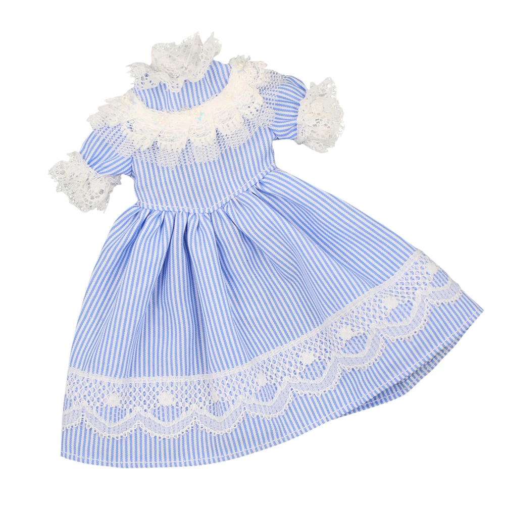 Кружевное платье ICY DBS Blyth doll licca в синюю полоску|Куклы| |