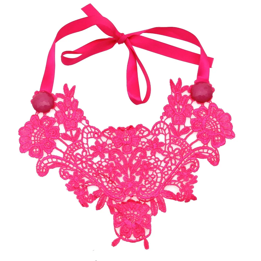 Женское Ожерелье чокер MANILAI ручной работы неоновый цвет|color choker|flower necklace 2016flower |